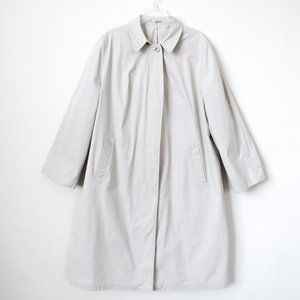 London Fog Light Gray Trench Coat
